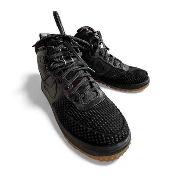 Nike Lunar Force 1 Duckboot Waterproof Sneaker Boots Men’s Size 9 | Black - Picture 2 of 12